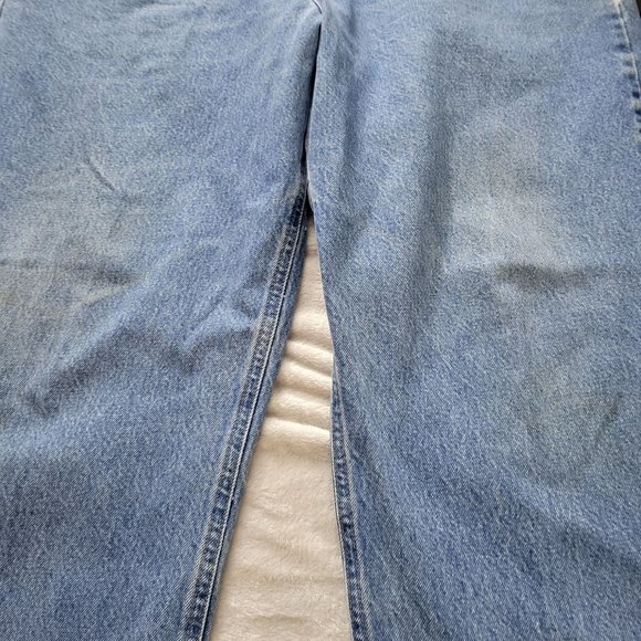 Carhartt 44x32 Relaxed Fit Light Wash 100% Cotton Blue Denim Jeans - Picture 4 of 8